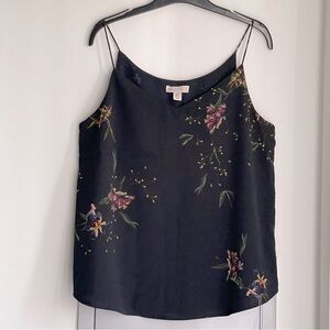 💗 NWOT LILA ROSE Black Floral Camisole